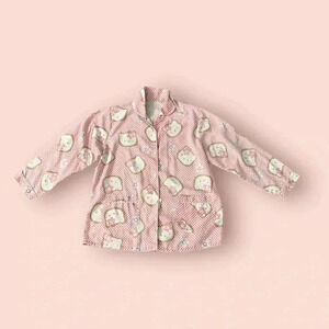 vintage hello kitty button down pajama top